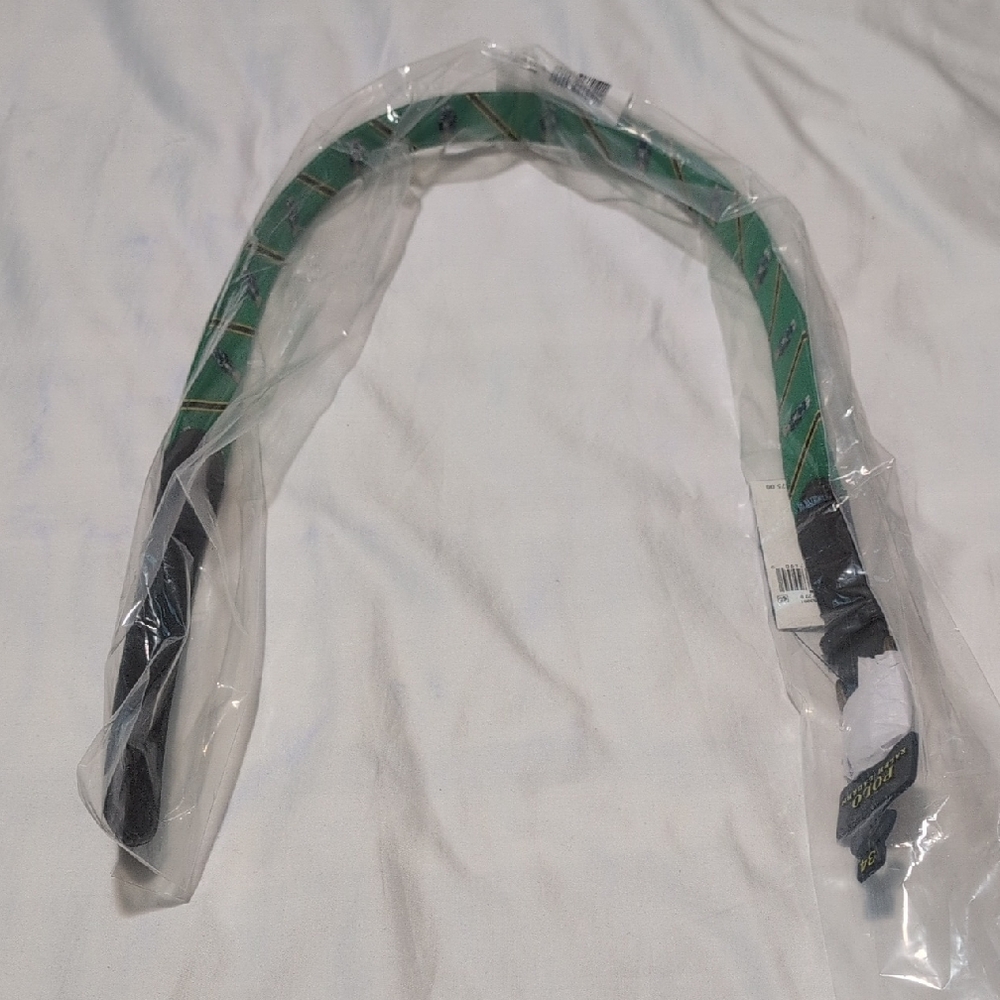 Ralph Lauren Green and Black Belt